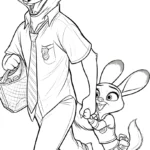 coloriage Zootopie pour enfants à télécharger