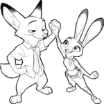 imprimer coloriage Zootopie gratuit