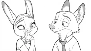 imprimer coloriage Zootopie