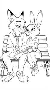a imprimer coloriage Zootopie gratuit