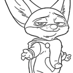 coloriage Zootopie de pour enfants