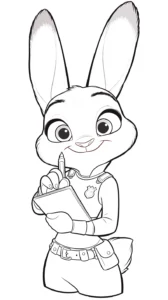 a imprimer coloriage Zootopie gratuit