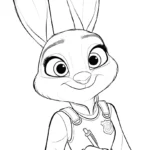 coloriage Zootopie à imprimer gratuit