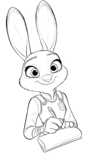 coloriage Zootopie à imprimer gratuit