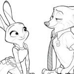coloriage Zootopie gratuit a imprimer