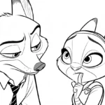 coloriage Zootopie à imprimer gratuit