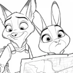 coloriage Zootopie à imprimer gratuitement pdf