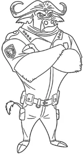 coloriage Zootopie a colorier en ligne gratuitement