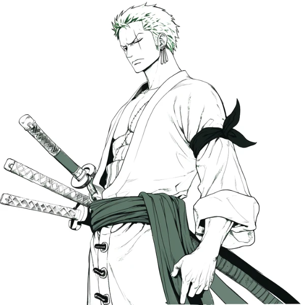 Tranh tô màu Zoro