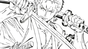 coloriage Zoro gratuit à imprimer