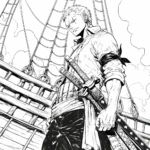 coloriage Zoro à imprimer pour enfants