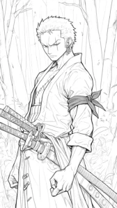 imprimer coloriage Zoro
