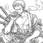 coloriage Zoro gratuit à imprimer