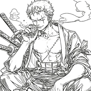 coloriage Zoro gratuit à imprimer
