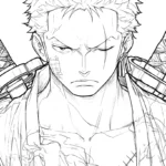 coloriage Zoro à imprimer gratuitement pdf