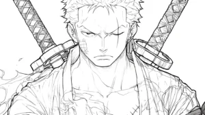 coloriage Zoro à imprimer gratuitement pdf