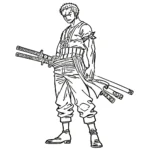 coloriage Zoro a colorier en ligne