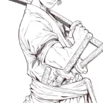 coloriage Zoro pour bebe a imprimer