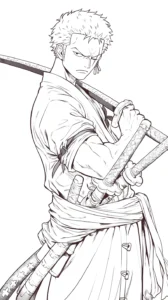 coloriage Zoro pour bebe a imprimer