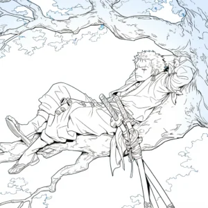 télécharger coloriage Zoro gratuit