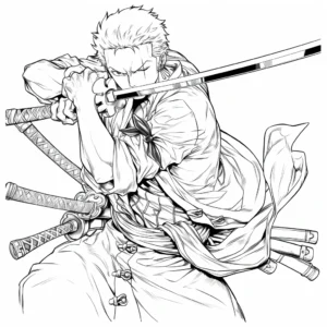 coloriage Zoro a telecharger
