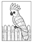 coloriage perroquet pour enfant de 6 ans