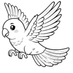 coloriage perroquet gratuit en ligne