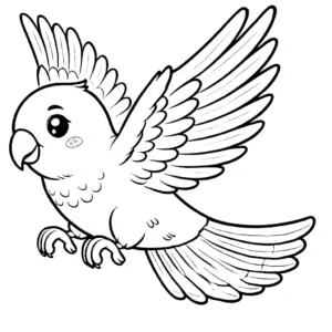 coloriage perroquet gratuit en ligne