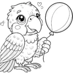coloriage perroquet d