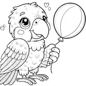 coloriage perroquet d