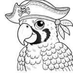 coloriage perroquet gratuit pour enfants