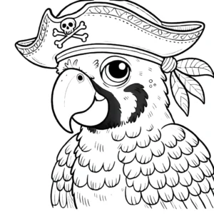 coloriage perroquet gratuit pour enfants