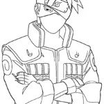 coloriage Kakashi et dessin a imprimer