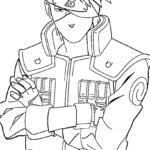 coloriage Kakashi pour enfant de à imprimer