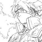 coloriage Kakashi pour enfant