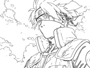 coloriage Kakashi pour enfant