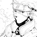 coloriage Kakashi à imprimer pour enfant de 12 ans