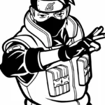 coloriage Kakashi gratuit à imprimer