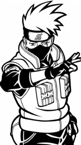 coloriage Kakashi gratuit à imprimer