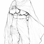 coloriage Kakashi pour bebe a imprimer