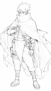 coloriage Kakashi d