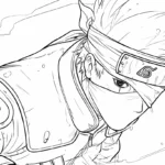 coloriage Kakashi d