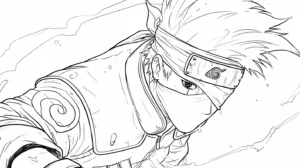coloriage Kakashi d