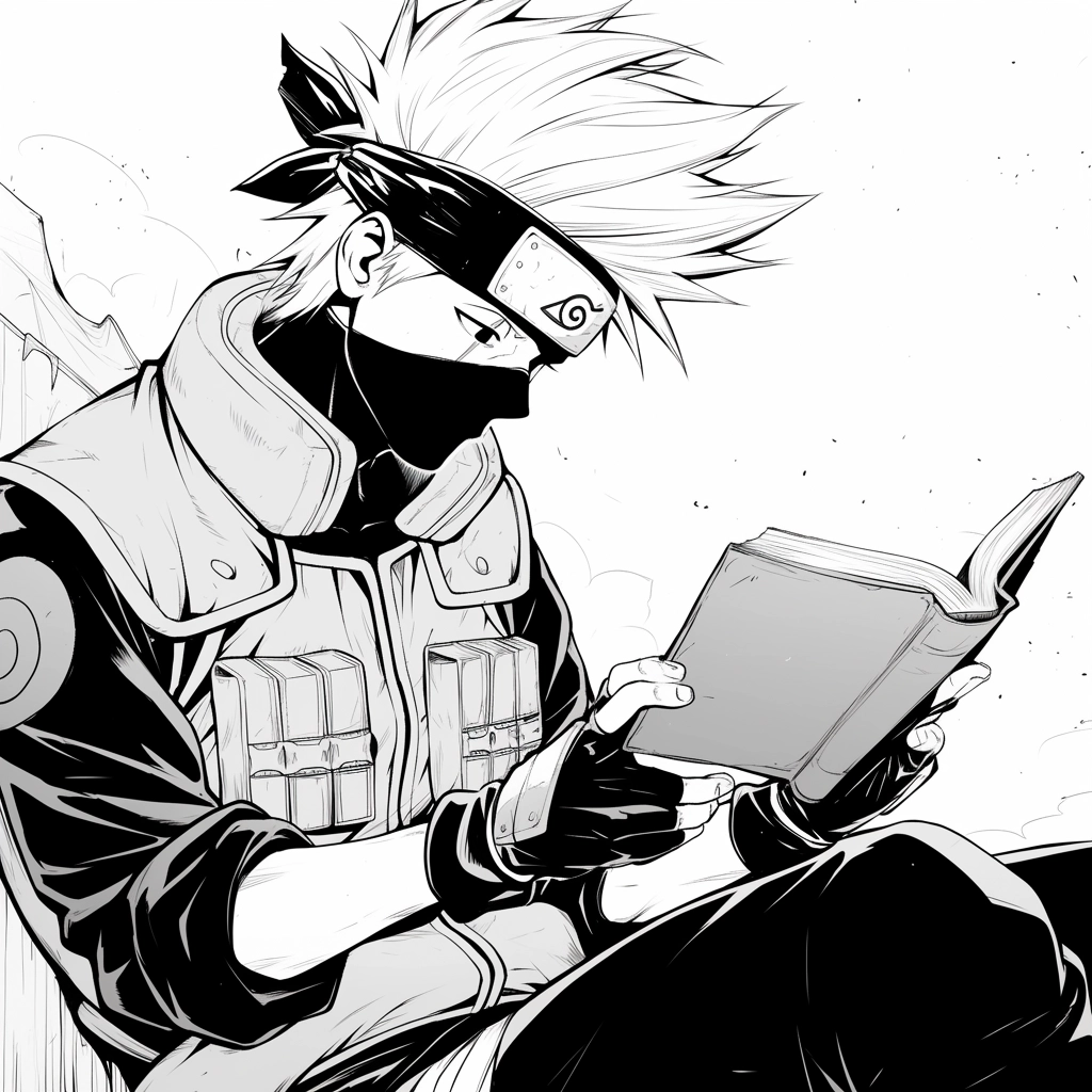 Tranh tô màu Kakashi