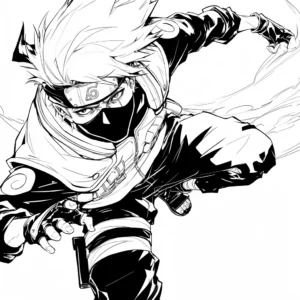 coloriage Kakashi d