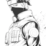 coloriage Kakashi gratuit à imprimer