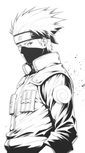 coloriage Kakashi gratuit à imprimer