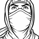 coloriage Ninja updated pour enfants a imprimer gratuit