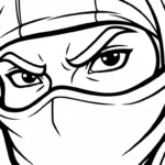 imprimer coloriage Ninja updated
