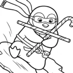 a imprimer coloriage Ninja updated gratuit